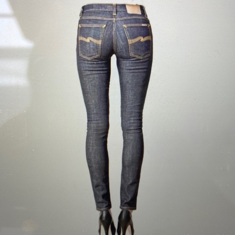 Nudie Long John Skinny Blue Jeans